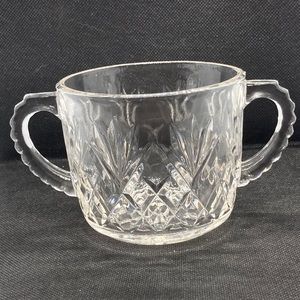 Vintage Anchor Hocking Pineapple pattern sugar bowl